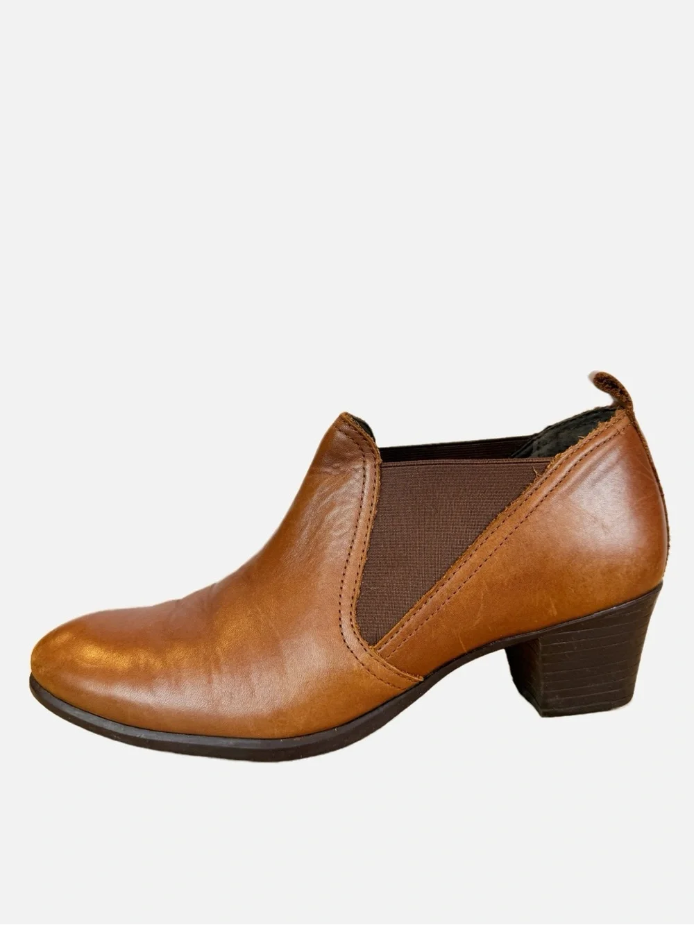 Munro | Leather Pull-On Ankle Bootie, 9.5